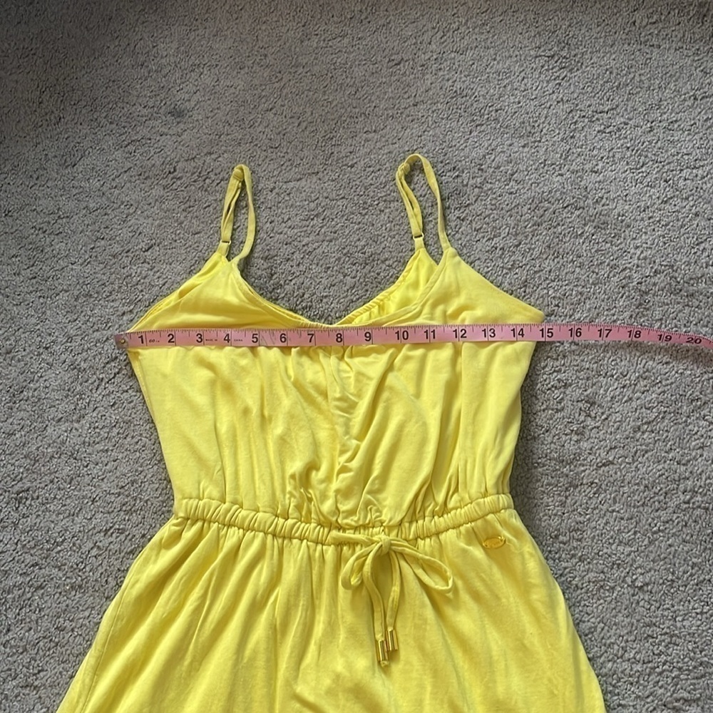 GUESS | Bright Yellow Mini Tank Top Dress | Size XS - Picture 7 of 12